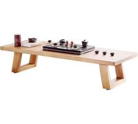 ZJGFCB Table basse en bois massif avec surface lisse, pieds robustes - Table d'appoint moderne pour salon, maison, bureau - Dessus de table épais, grande table de collation, table de canapé lourde