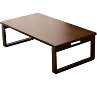 ZJGFCB Table basse tatami en bois massif - Table basse créative pliante pour balcon et baie vitrée - Bureau d'ordinateur et table à thé de style japonais - Design compact pour les petits espaces