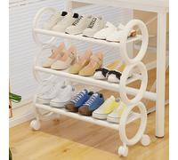 ZJGJDZZ Étagère À Chaussures, Empilable Meuble Chaussure en Plastique Rangement Chaussure avec roulettes,pour Entrée, Salon, Gain De Place B,46 * 20 * 73cm