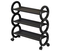 ZJGJDZZ Étagère À Chaussures, Empilable Meuble Chaussure en Plastique Rangement Chaussure avec roulettes,pour Entrée, Salon, Gain De Place A,46 * 20 * 56cm