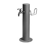 ZJHAHJY Colonne d'eau extérieure avec robinet et pistolet pulvérisateur, support de tuyau antigel, installation d'admission latérale/inférieure pour irrigation de jardin, lavage de voiture (86 x 20,5
