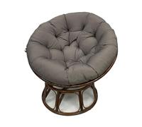 ZJHAHJY Coussins de Chaise pour Meubles de Jardin, Coussin Rond épais et rembourré, résistant à l'eau, avec Attaches antidérapantes (Gris, 59 x 43 po)