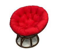 ZJHAHJY Coussins de Chaise pour Meubles de Jardin, Coussin Rond épais et rembourré, résistant à l'eau, avec Attaches antidérapantes (Rouge, 20 x 20 po)
