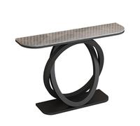 ZJHAHJY Table console pour entrée, table de canapé, avec étagères de rangement, longue table d'entrée pour entrée, salon, couloir, entrée (noir A, 120 cm)