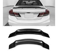 ZJHESXV Becquet de Coffre arrière pour Civic 2012-2015, 9e génération, kit carrosserie, Accessoires de Voiture (Noir Brillant)