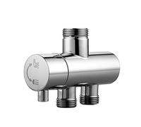 ZJHLE Inverseur de Robinet de Douche 3 Voies inverseur de Bras de Douche 2 Fonctions Robinet de Robinet pour mitigeur de Douche Corps en Laiton chromé, TL8414