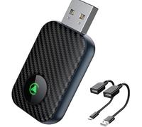 ZJHRTN Adaptateur CarPlay sans Fil pour Mini Countryman Cooper SE Countryman ALL4, Plug & Play, Connexion Automatique Rapide, Convertisseur CarPlay sans Fil 2 en 1, Carbon Fiber