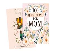 zjhukfmc 100 questions que chaque mère devrait se poser | Journal intime pour mère fille avec dédicace personnelle, album de souvenirs intemporel pour renforcer le lien de la mère et de la fille lors