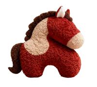 zjhukfmc 2026 Peluche De L'Année du Cheval,Traditionnelle Douce,Jouets en Peluche De Cheval - pour Famille Amis Anniversaire Noël Chinois Maison Chambre D'