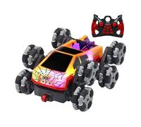 zjhukfmc Camion RC | Véhicule à 8 Roues pour Cascades avec Éclairage - Camion Transformable Rechargeable - pour Adolescents Garçons Filles École Intérieur Plage Parc Maison Jardin Anniversaire Fête
