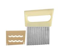 zjhukfmc Découpe-légumes Pour Frites En Acier Inoxydable | Hachoir Légumes Onde Pour Chips Pomme De Terre Carotte - Accessoire de Cuisine pour Oignon Carotte Légumes Préparation Frites Maison