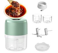 zjhukfmc Hachoir À Ail Électrique Mini,Mini Ustensiles de Cuisine | Broyeur à Viande Ménager | Pour Cuisiniers Débutants et Passionnés Préparation Repas Maison Bureau Camping Fruits Légumes Viande