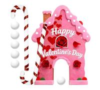 zjhukfmc Jeu de Golf Saint-Valentin,Mini-Golf Portatif pour La Saint-Valentin - Petit Parcours de Golf avec Balles et Clubs,pour Fêtes Familiales Cadeau De Vacances pour Femmes Et Hommes Golfeurs