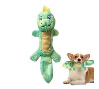 zjhukfmc Jouet en peluche pour chien - Jouet couineur à mâcher avec effet couineur pour favoriser l'interaction et la détente - En forme d'animal - Pour l'intérieur et l'extérieur