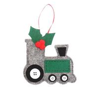 zjhukfmc Ornements de Noël en Tissu,Artisanat de Fêtes en Tissu | Ornement de Train de Noël - pour Intérieur Extérieur Maison Voiture Décoration Fenêtre Accessoire Photo