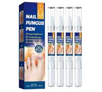 zjhukfmc Solution de Soin pour Ongles,Solution De Réparation Pour Ongles Des Mains Et Des Pieds - 4 Pièces Avec Brosse Fine Idéal Maison Voyage Personnes Âgées Sportifs