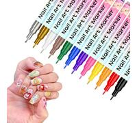 zjhukfmc Stylos À Ongles - Outils De Peinture À Séchage Rapide En 12 Couleurs,Stylos Vernis à Ongles Séchage Rapide,Pour DIY Journal, Femmes, Hommes, Débutant, Manucure, Salon