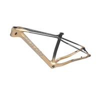 ZJIEDB 27,5 Pouces 29 Pouces VTT Frein à Disque Cadre VTT Semi-Rigide 15" 17" Fibre de Carbone Rigide 12 * 167 mm Axe traversant Boost Shifter Acheminement Interne (Noir-doré, 29