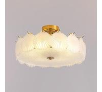 ZJIEDB E27 Plafonnier en verre de cristal français, lustre d'éclairage de luxe moderne en cristal pour chambre de princesse, pour salon, chambre à coucher, salle d'étude, lampes et lanternes combin