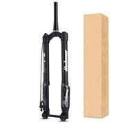 ZJIEDB Fourche de vélo avec Amortisseur, Course de 1-1/2", 140 mm, réglage du Rebond 26/27,5/29 Pouces, Fourche inversée de Montagne 15 x 110 mm.