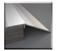ZJIEX Barre De Seuil De Porte, Bande De Transition De Sol, Bande De Séparation en Aluminium, Moulure en T, Bandes De Seuil Bois À Carrelage, Bordure De Tapis D'entrée (Color : L 90cm (3ft), Size : H