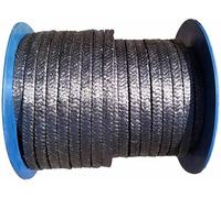 ZJIEX Garniture de Compression tressée en Graphite PTFE expansé graphité, pour Pompe ou Valve ou Joint mécanique-5m de Long-8x8mm