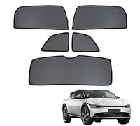ZJIEX Pare Soleil Voiture Bébé Enfant Protection UV pour Fenêtres Pare-Soleil de Fenêtre Latérale pour KIA EV6 2021-2024 Magnétique Rideau Housses,Rear+Triangular+Back-windscreen-5PCS