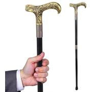 ZJIEYU Canne de Marche Antique en Résine, Canne Décorative Tendance | 94,5 cm, modèle masculin élégant, canne de cosplay, crosse d'évêque, embout antidérapant, poignée ergonomique