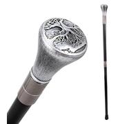 ZJIEYU Canne de Marche en Résine d'arbre, Canne Décorative Tendance | 93,5 cm, élégante pour homme, canne de cosplay, crosse, antidérapante, poignée ergonomique
