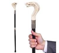 ZJIEYU Canne de Marche Tête de Serpent, Canne Décorative Tendance | 91,5 cm, élégante pour homme, canne de cosplay, crosse, antidérapante, poignée ergonomique