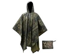 ZJIEYU Poncho de Pluie Camouflage Militaire, Imperméable Ripstop Polyvalent | Enduit PU, imperméable, ripstop, camping, randonnée, plein air, ponchos de pluie pour la chasse