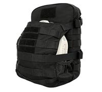 ZJIEYU Sac D'hydratation Modulaire Tactique, Housse de Casque Pliable Avec Système MOLLE, pour le Cyclisme le Paintball L'airsoft et la Chasse(Black)