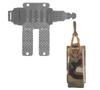 ZJIEYU Tactical 9mm Mag Pouch and Side Adapter, Molle Attachments Set