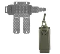 ZJIEYU Tactical 9mm Mag Pouch and Side Adapter, Molle Attachments Set
