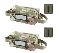 ZJIEYU Tactical Ammo Pouch, Professional Storage Bag Carrier Bag, with ID Label and Adhesive Patch Ammo Holder, for Hunting Shooting(Cp)