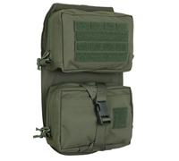 ZJIEYU Tactical Hydration Pack, Molle Rucksack for Vest Accessory | Detachable first-aid kit, waterproof, hard-wearing, lightweight and spacious(Green)