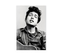 ZJIXAOSD Impression sur toile Bob Dylan Cigarette noir et blanc - Décoration murale moderne pour salon, chambre à coucher - 50 x 75 cm