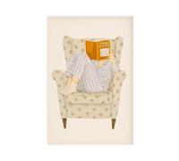 ZJIXAOSD Impression sur toile confortable avec inscription « Girl Jane Austen Book Fan » - Littérature classique - Esthétique - Décoration murale moderne - Pour salon, chambre à coucher - 40 x 60 cm