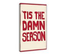 ZJIXAOSD Impression sur toile murale amusante « It's The Season for Fun Christmas » - Décoration murale pour chambre, bureau - 30 x 45 cm