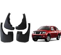 ZJIZOU Voiture Bavettes Garde Boue pour Nissan Navara D40 NP300 2005-2015,Durable Imperméable Avant Arrière Roue Protection Anti-Éclaboussures.