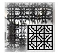 ZJKXJH Paravent Paravent Suspension Facile À Installer, À Motif Géométrique Ajouré, pour Cloisons, Décoration Ou Art Mural(Black,14Pcs)
