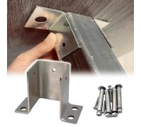 ZJKXJH Support Poteau Bois Supports de Poteaux Extérieurs en Acier Inoxydable 3x3/4x4/5x5/6x6/7x7/8x8/9x9/10x10/11x11/12x12/13x13/14x14/15x15/18x18/20x20 cm(115x115x80mm)