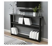 ZJKXJH Table Console étroite Console avec Rangement, Table Basse Étroite Derrière Le Canapé, Tables D'entrée Personnalisables, Étagère Double pour Canapé(C,90x20x85cm/35.4x7.9x33.5in)