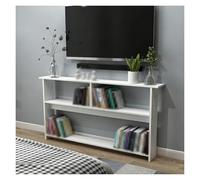 ZJKXJH Table Console étroite Console avec Rangement, Table Basse Étroite Derrière Le Canapé, Tables D'entrée Personnalisables, Étagère Double pour Canapé(B,80x20x85cm/31.5x7.9x33.5in)