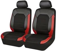 zjlgs Housses De SièGe Avant pour LanRo-ver Range Rover Evoque/Range Rover Evoque Autobiografia, Protecteurs De SièGe Auto en Cuir ImperméAbles Ajustement Tuning Voiture Interieur,Black-Red