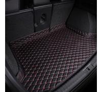 zjlgs Tapis de Coffre en Cuir pour VW Up 5-Door 2011-pr, Accessoire Auto Tapis de Coffre Imperméable et Antidérapant en Cuir Authentique,Black-Red
