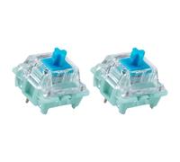 Zjmehty Kutethy X Gateron Jade Series Interrupteur mécanique à ressort double étage Blue V3 Pro, 3 broches 60 gf Clicky/RGB/LED Pre Lubed (Blue V3 Pro, 108 pièces)