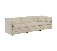 ZJMTOCYU Transformez votre salon avec ce canapé modulaire en chenille, design confortable 2 + 3 places, beige élégant
