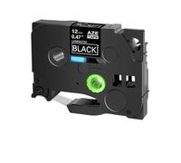 ZJNWTVUH Cartouches de Ruban adhésif 12mm, 5 pièces, 211 221 231 251, compatibles avec la série d'étiqueteuses(White on Black)