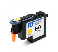 ZJNWTVUH Compatible avec la tête d'impression 80 C4820A Compatible avec tête d'impression 80 Designjet 1050 1055 1055 cm 1050c Plus imprimante Universelle de Remplacement après-Vente(Yellow)